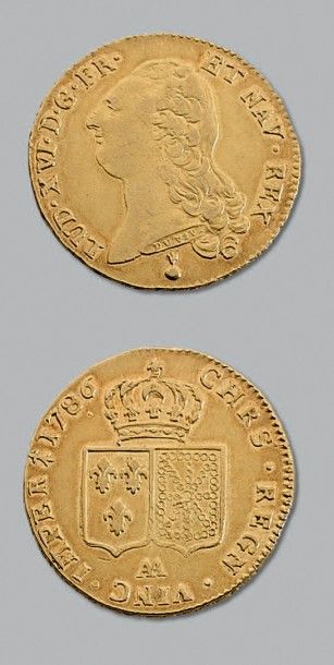 null LOUIS XVI (1774-1793)
Double Louis d'or au buste nu. 1786. Metz.
D. 1706. Très...