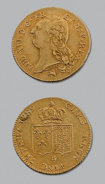 null LOUIS XVI (1774-1793)
Double Louis d'or au buste nu. 1789. Rouen.
D. 1706. TTB...