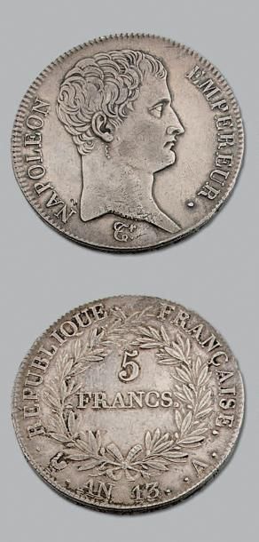 null PREMIER EMPIRE (1804-1814)
5 Francs Napoléon Empereur, tête nue. An 13. Paris.
G....