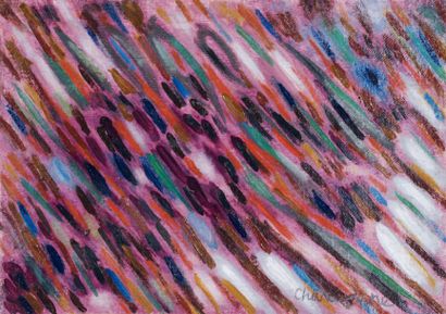 Serge CHARCHOUNE (1888-1975) Averse colorée, 1937 Huile sur toile, signée en bas...