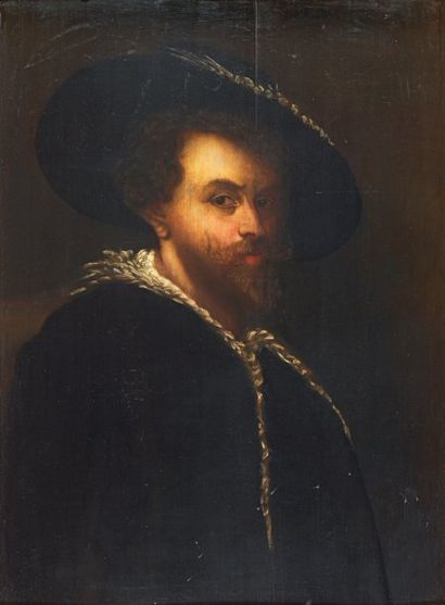 ÉCOLE FRANÇAISE du XIXe siècle D'après Pieter-Paul RUBENS (1577-1640) Autoportrait...