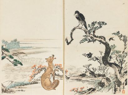 LA FONTAINE (Jean de) Choix de fables. Tokio, E. Flammarion (imprimerie de Tsoukidji,...