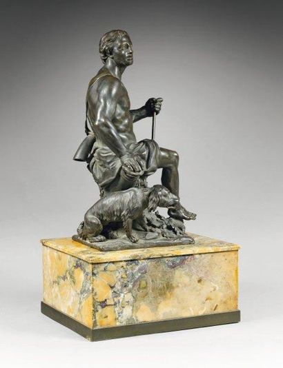 Jean Claude CHAMBERLANO dit DUPLESSIS (Turin 1699 - Paris 1774) Le repos du chasseur...