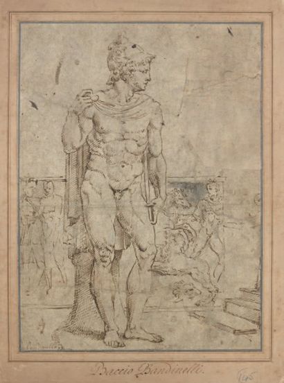 Atelier de Baccio BANDINELLI (Florence 1493-Florence 1560) Sculpture antique représentant...