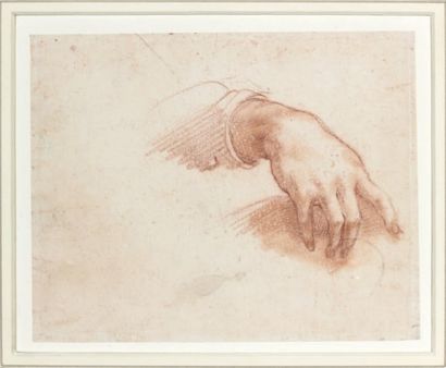 Entourage de Baldassare FRANCESCHINI, dit Il Volterrano (1611-1689) Etude de main...