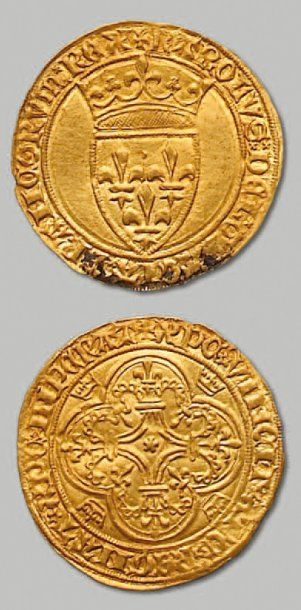 CHARLES VI (1380-1422) -3e et 4e émission (11 sept 1389 - 29 juil 1394) avec point...