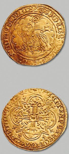 CHARLES VI (1380-1422) - Agnel d'or. 1ère émission. (10 mai 1417) Agnel d'or. 2,56...