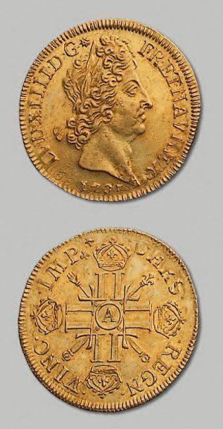 null - Double louis d'or aux huit L et aux insignes. 1701. Paris. Réf. D. 1442 A...