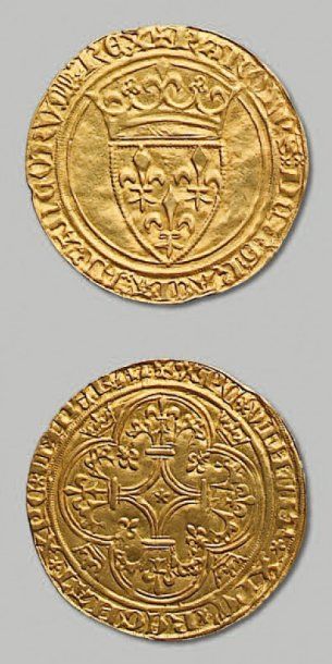 null CHARLES VI (1380-1422) - Ecu d'or à la couronne. D. 369 TTB.