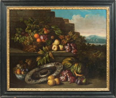 Jean-Pauwel GILLEMANS Le Jeune (1651-1701) Nature morte Huile sur toile, rentoilée....