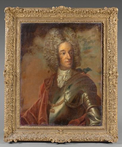 ÉCOLE ALLEMANDE du XVIIIe siècle Portrait de Maximilien-Emmanuel de Bavière Huile...