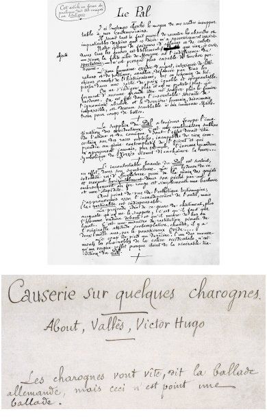 BLOY (Léon) Manuscrit autographe, signé en deux endroits, de sa revue « LE PAL »....