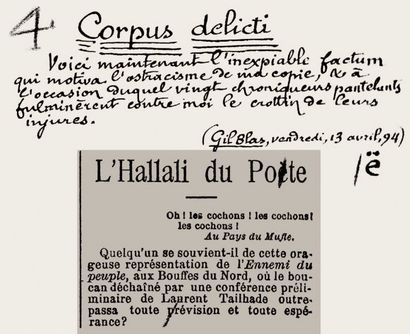 BLOY (Léon) Manuscrit en grande partie autographe, signé, de LÉON BLOY DEVANT LES...