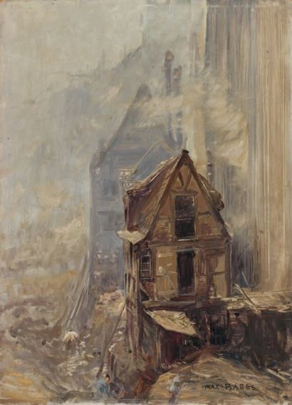 Max Friedrich RABES (1868-1944) Charlottenburg Huile sur toile, signée en bas à droite....