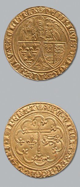 null Henri VI (1422-1453). Salut d'or. Paris. D. 443 A Superbe.