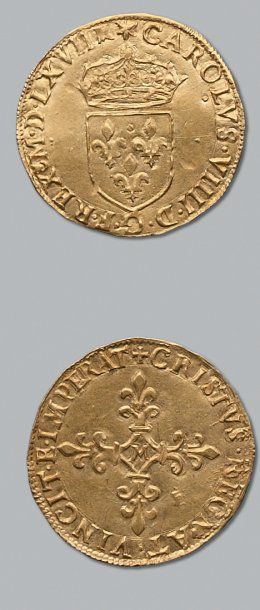 null Charles IX (1560-1574). Ecu d'or au soleil. 1567.Toulouse. D. 1057 TTB à su...