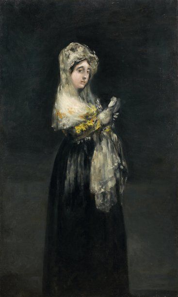 Franciso LAMEYER y BERENGUER (1825-1877) Portrait de jeune femme, dans l'esprit de...