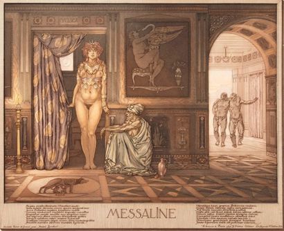 null [CURIOSA]
Messaline, planche de la suite Les Femmes antiques, 1918, eau-forte...