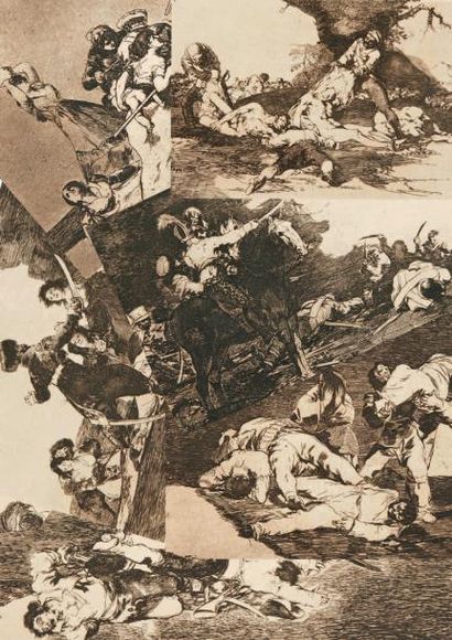 Francisco GOYA 
Les désastres de la guerre, suite complète de 80 planches, 1808-1823,...