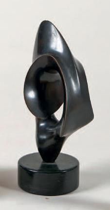 Antoine PONCET (né en 1928) 
Composition abstraite
Épreuve en bronze à patine brune,...