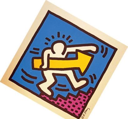 D'apres Keith Haring Sans titre
Trois sérigraphies en couleurs.
70 x 50 cm