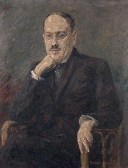 Pere YSERN y ALIÉ (1875/76-1946) Portrait d'homme
Huile sur toile, signée en bas...