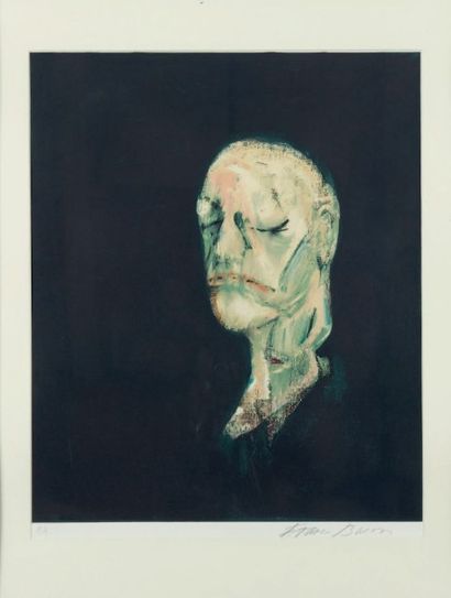 FRANCIS BACON Study of Portrait II (after the Life Mask of William Blake), 1991,...