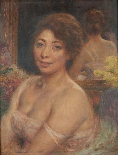 Fernand CORMON (1845-1924) Portrait de femme, 1921
Huile sur toile, signée et datée...