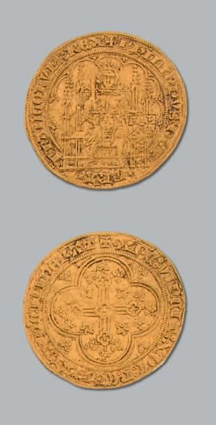 null PHILIPPE VI (1328-1350)
Écu d'or à la chaise. D. 249. TTB.