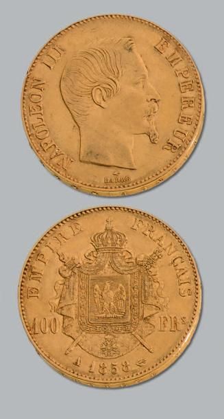 null SECOND EMPIRE (1852-1870) 100 francs or. 1858. Paris.
G. 1135. Quelques rayures....