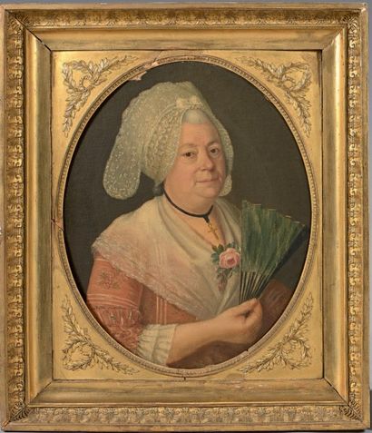 École FRANÇAISE de la fin du XVIIIe siècle 
Portrait de Monsieur et Madame Chartier
Deux...