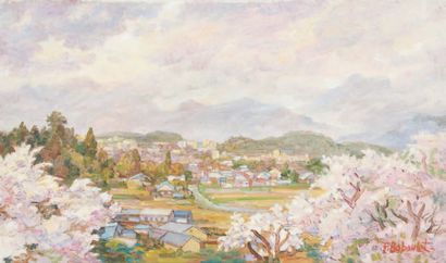 François BABOULET (1914-2010) Paysage de montagne
Six huiles sur toile, quatre signées...