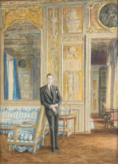 Mogens TVEDE (1897-1977) 
Portrait du baron Alexis de Rédé (1922-2004) dans le grand...