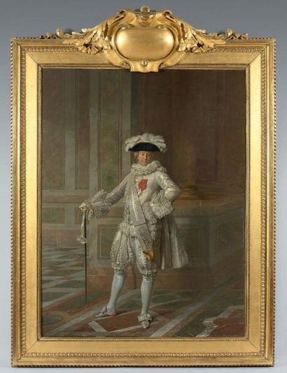 JEAN-MARTIAL FREDOU (1710-1795) 
Portrait du marquis de Courtanvaux (1718-1781) capitaine...