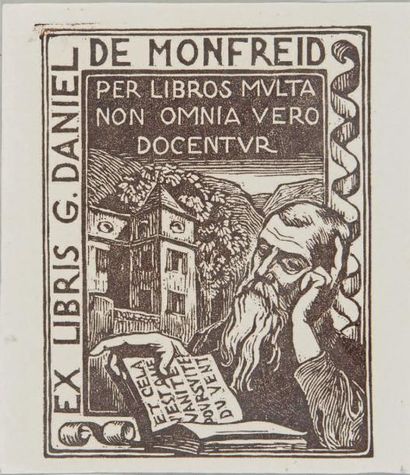 George-Daniel de MONFREID Ex-libris George-Daniel de Monfreid, bois, 13 x 10 cm,...
