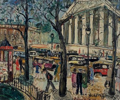 Lucien GENIN (1894-1953) Paris, Place de la Madeleine
Huile sur toile, signée en...