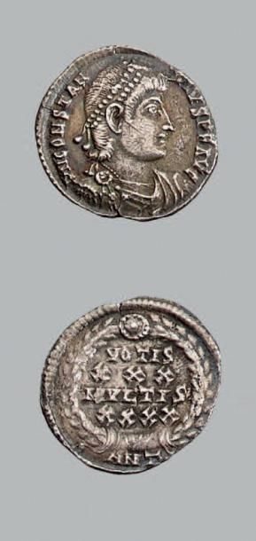 null CONSTANCE II (337-361) Silique. Antioche.
Son buste diadémé à droite.
R/ Légende...
