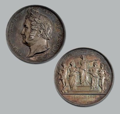 null LOUIS-PHILIPPE:
Médaille de la Chambre des Députés. Session 1843.
Non attribuée....