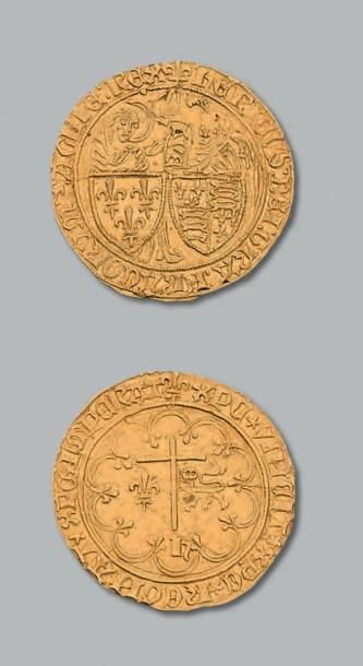 null HENRI VI (1422-1453) Salut d'or. Saint-Lô.
D. 443A. TTB à superbe.