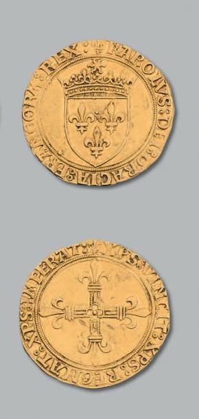 null CHARLES VIII (1483-1498) Écu d'or au soleil. Paris.
D. 575A. Très bel exemp...