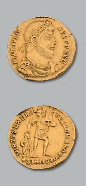 null JULIEN II le Philosophe (360-363) Solidus. Sirmium (362-363). 4,21 g.
Son buste...
