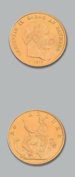 null FREDERIC V (1746-1766): Ducat or. 1760.
CHRISTIAN IX (1863-1906): 20 couronnes....