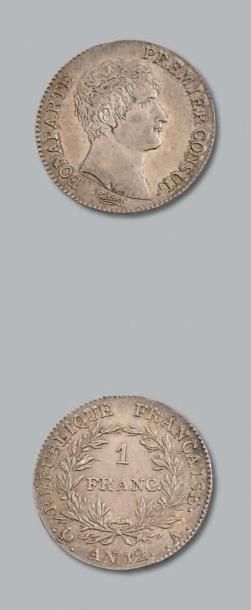 null CONSULAT (1799-1804) 5 francs: 2 exemplaires. An 8 A (Union et Force) et an...