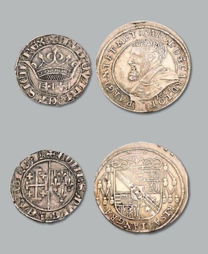 null BRETAGNE: 7 deniers et blancs de Conan III (1112-1148) à François II (1458-1488).
PROVENCE:...