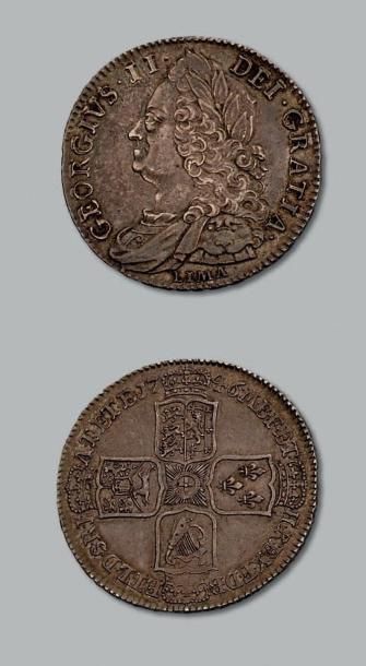 null GEORGE II(1727-1760)
Demi couronne. 1746.
Shilling: 3 exemplaires. 1739, 1747...