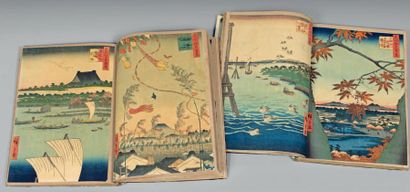 Utagawa Hiroshige (1797-1858) Meisho Edo hyakkei, les cent vues d'Edo, cent douze...