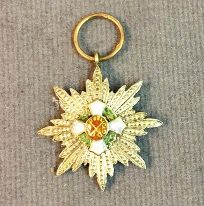 null Italie - Ordre du Mérite Militaire de Savoie, fondé en 1815, plaque de grand-croix...