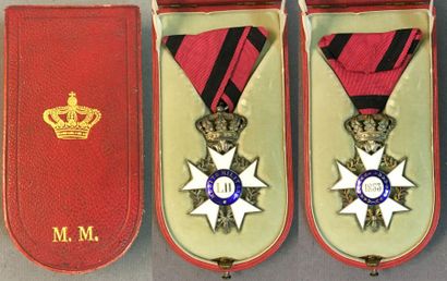 null Italie, grand-duché de Toscane - Ordre du Mérite Militaire, fondé en 1853, croix...