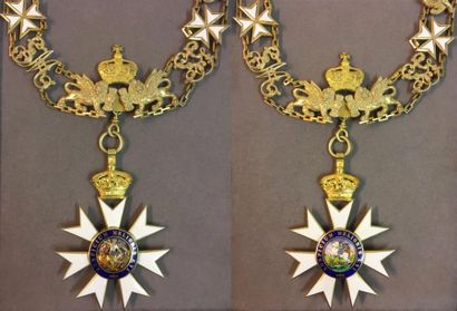 null Royaume-Uni - Ordre de Saint-Michel et Saint-Georges, fondé en 1818, collier...