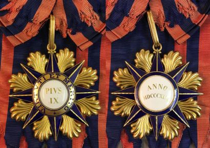 null Vatican - Ordre de Pie IX, fondé en 1847, ensemble de grand-croix de fabrication...